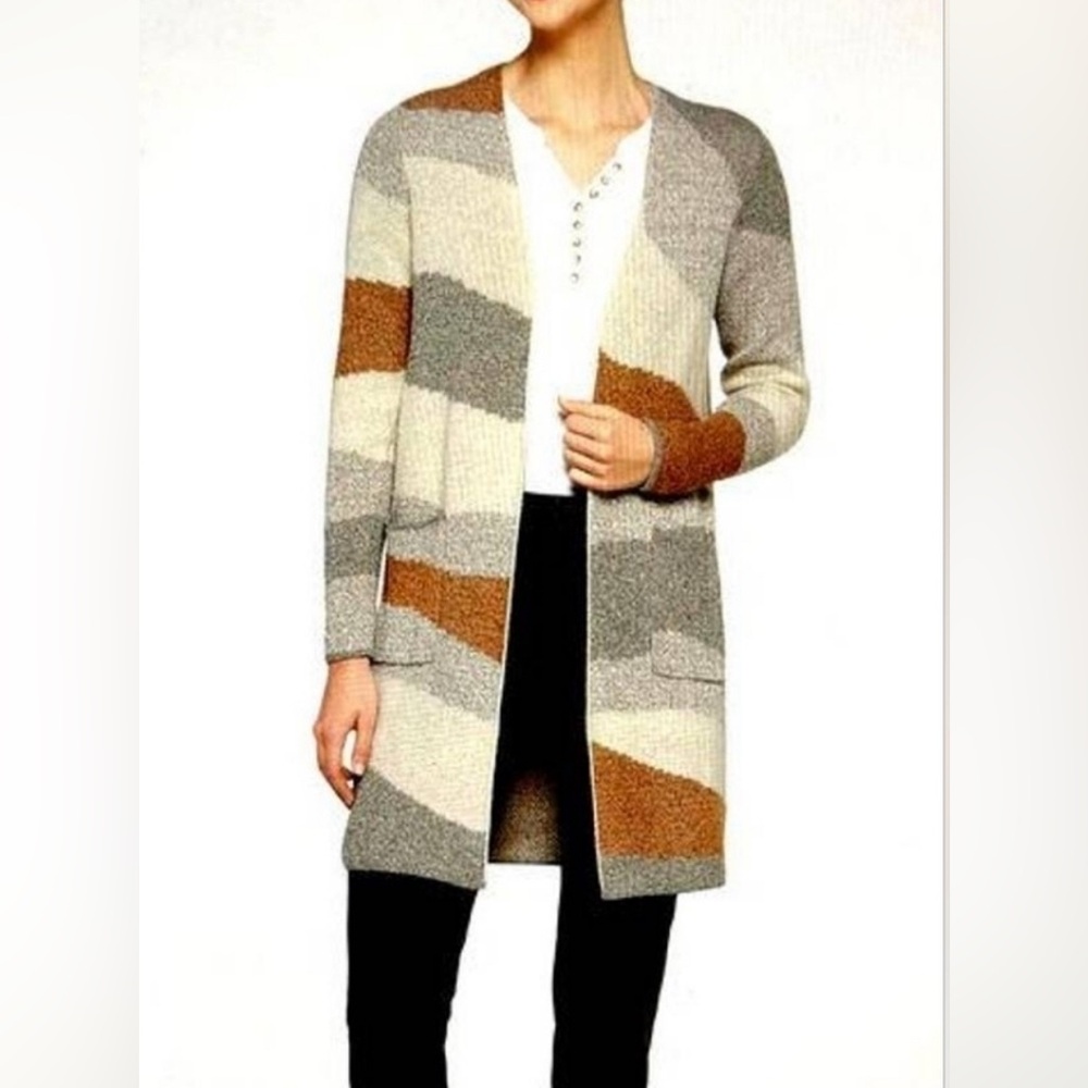 Fortune + Ivy Open Front Duster Cardigan XL